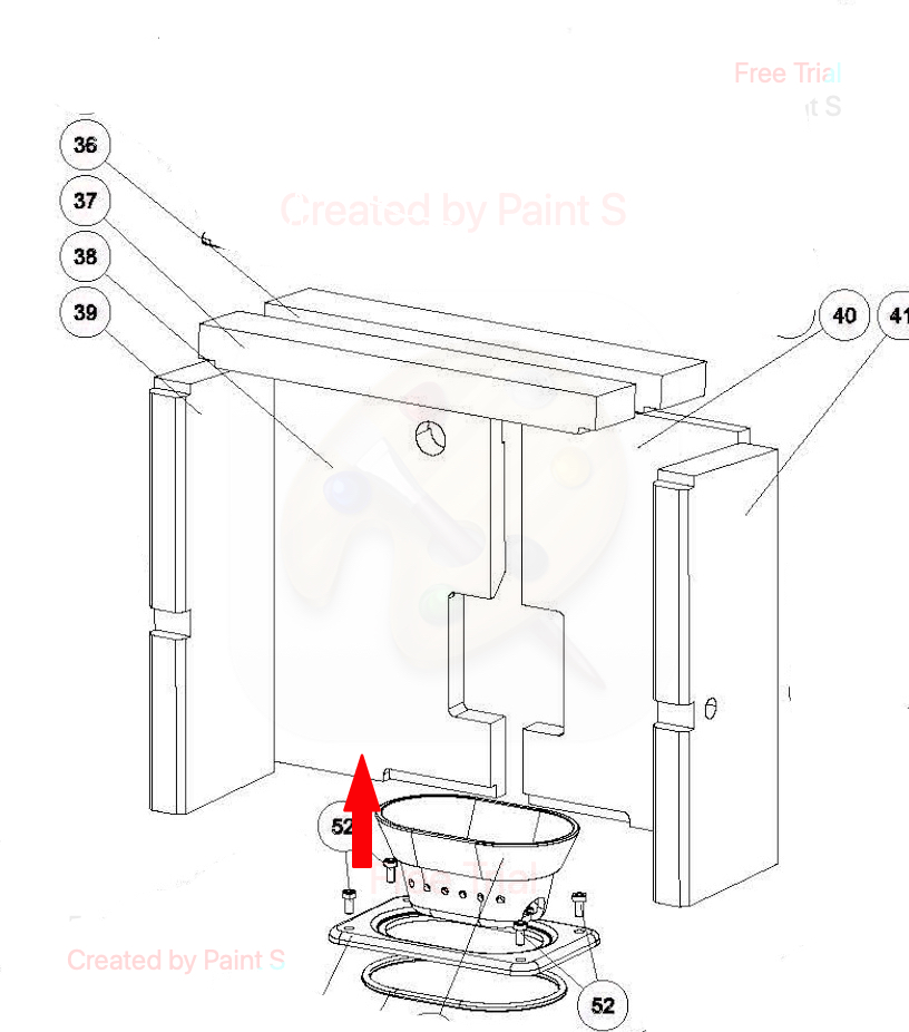 Rika Interno achterplaat links, nummer 38