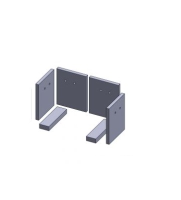 6 delige binnenwand en bodem Fireplace Luxemburg houtkachel