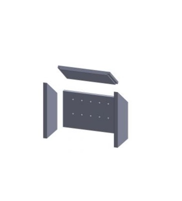 4 delige binnenwand en vlamkeerplaat Fireplace Novo houtkachel