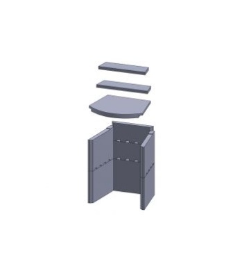 10 delige binnenwand en vlamkeerplaten Fireplace houtkachel